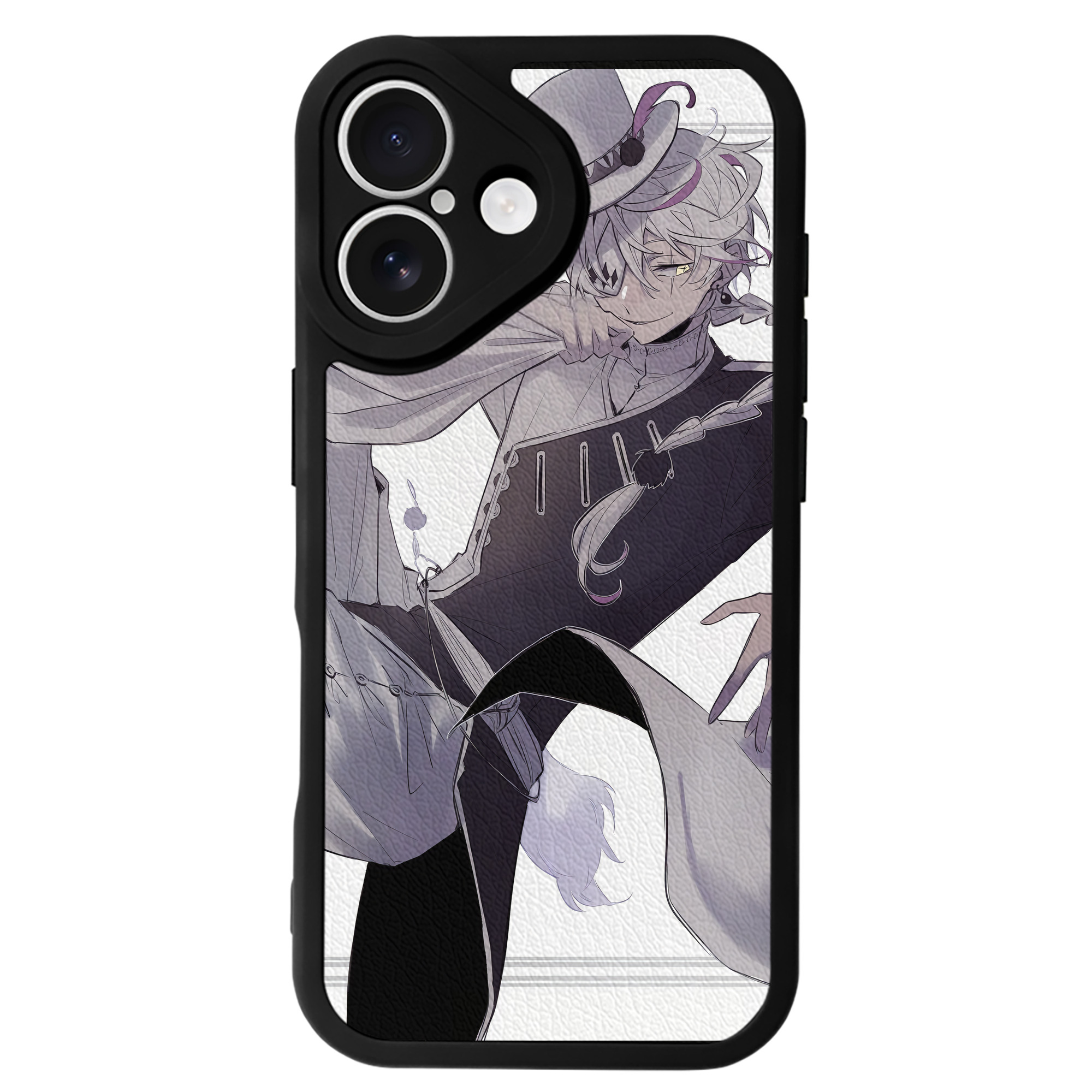 （画像用） 文豪ストレイドッグス Bungo Stray Dogs 【iPhone 16シリーズ対応】シリコンスマホケース（レザー調） 材質：シリコン